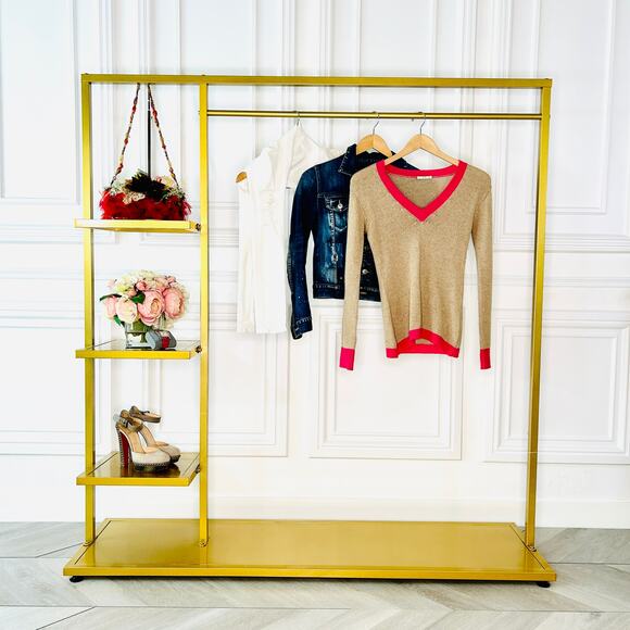 Prada Beige/Hot Pink Wool Sweater Size 36IT/XS - Picture 7 of 7